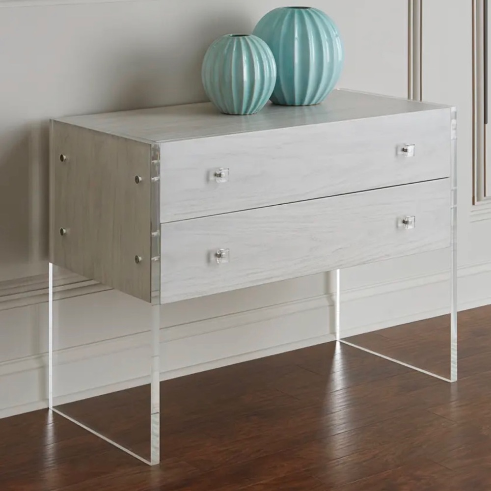 Luxury Bernhardt Handcrafted chest with two drawers STILL IN BOX.
